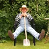 Relaxdays Gartenstuhl, Gartensessel mit Armlehnen, extra Produktbild-Vorschau 5