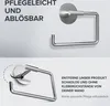 Zeltklevende roestvrijstalen Toiletrolhalter, Mat, ohne Produktbild-Vorschau 5