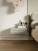 Selsey Evo - Comodino sospeso con cassetto, verde salvia, Anteprima dell’immagine prodotto 2