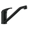 A black matte kitchen faucet shown from the side against a white background. Náhled obrázku produktu
