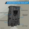 Driving Halbfinger Fingerlose Autofahrer-Handschuhe Produktbild-Vorschau 3