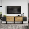STILVORA TV-Schrank, Lowboard TV Board, TV-Konsole mit 2 Produktbild-Vorschau 2