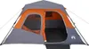 vidaXL Familienzelt 6 Personen Grau Orange Quick Release Produktbild-Vorschau 4