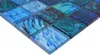 Handmuster Mosaikfliese Glasmosaik Kombi Forest blau türkis Produktbild-Vorschau 3