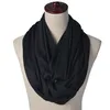 Jersey Stoff Loop Schal Schwarz Produktbild-Vorschau 2