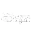 Kerasan RETRO WC Schüssel mit Spülkasten, Abgang Produktbild-Vorschau 2