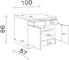 Küchenunterschrank - 100 cm breit - Weiß – Nawa Produktbild-Vorschau 8