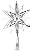 Riffelmacher Christbaumspitze Metall Stern 33cm | 17859 - Produktbild-Vorschau 1