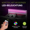 Juskys Polsterbett Paris 140 x 200 cm Kunstleder mit LED, Produktbild-Vorschau 4