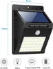 A solar-powered wall light with dimensions indicated. Voir les images du produit