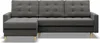 Ecksofa mit Schlaffunktion, Sdchlafcouch Ausziehbar ELMA, Produktbild-Vorschau 2
