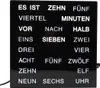 Uhr mit LED Wortanzeige Tischuhr Wortuhr 20 x 20 cm Produktbild-Vorschau 2