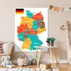 MuchoWow® Poster Bunte Deutschlandkarte 90x120 cm - Produktbild-Vorschau 7