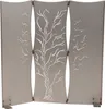 A three-panel metal screen with a tree design cut out. Produktbild-Vorschau