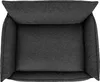 A top-down view of a dark gray dog bed. Náhľad obrázku produktu