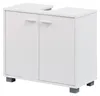 Waschbeckenunterschrank 60x55x30cm Weiß 2 Türen Bad Aufbewahrung – Ansicht 1 Náhled obrázku produktu