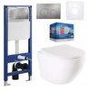 sanicomfort Wand WC-Set Aliki + Vorwandelement inkl. runder Produktbild-Vorschau 1