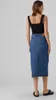 VERO MODA Langer Denim Jeansrock mit Schlitz 5-Pocket Maxi Produktbild-Vorschau 4