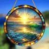 GKA XL Sonnenfänger Sonnenaufgang am Meer 20 cm Buntglas Produktbild-Vorschau 2
