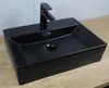 Keramik Waschbecken eckig 510x360x130 schwarz matt mit Produktbild-Vorschau 1