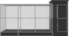 vidaXL Voliere mit Erweiterung Silber 416 x 203 x 216 cm Produktbild-Vorschau 3