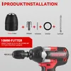 An image showing the components and assembly of a drill chuck for a power tool. Produktbild-Vorschau