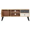vidaXL TV-Schrank 115×30×47 cm Mango-Massivholz -  TV-Möbel Produktbild-Vorschau 4
