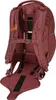 The back view of a maroon backpack with straps and a padded back support system. Anteprima dell’immagine prodotto