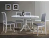 Table extensible - Olivia - L 106 x l 141 x H 76 cm - Blanc Voir les images du produit 3