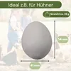 6x Legeeier Kunsteier Nesteier für Hühner Gipseier Bruteier Produktbild-Vorschau 2
