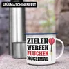 Trendation - Dart Emaille Tasse Dartpfeil Zielen Werfen Produktbild-Vorschau 4