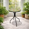 Mosaik Mosaiktisch Gartentisch Bistrotisch Tisch 60cm Voir les images du produit