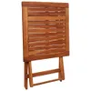 vidaXL Set bistrot 3 pezzi pieghevole in legno massiccio di Anteprima dell’immagine prodotto 5