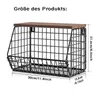 Obstschale Obstkorb Hängend 2 Etagen, Wandkorb Schwarz mit Produktbild-Vorschau 10
