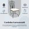Lot de 4 chaises en fer forgé « Cordoba » faites main | Voir les images du produit 6