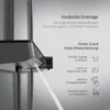 Close-up of a modern shower system with text highlighting its features. Produktbild-Vorschau