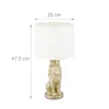 Relaxdays Tischlampe Löwe, Tischleuchte mit Stoffschirm, Produktbild-Vorschau 4