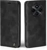 A black flip case for a smartphone, shown from the front and back. Produktbild-Vorschau