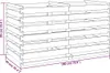 vidaXL Composteur lattes en bois de pin imprégné 180x90x90 Voir les images du produit 5