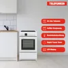 Telefunken Standherd mit Glaskeramik-Kochfeld | Elektroherd Produktbild-Vorschau 4