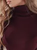 Dstreet Damen-Rollkragenpullover Vanoria bordo M/L Produktbild-Vorschau 4