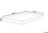 BELIANI Foam Schaumstoffmatratze Grau mit Weiß 90 x 200 cm Produktbild-Vorschau 3