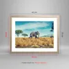 Gerahmtes Poster - Rahmen in heller Eiche - Surreal Elefant Produktbild-Vorschau 5