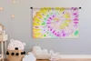 MuchoWow® Wandteppich Wandbehang Sommer - Krawattenfärbung Produktbild-Vorschau 3