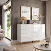 AURA II Kommode mit PUSH OPEN LED Beleuchtung Weiß / Weiß Produktbild-Vorschau 1