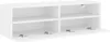 A white, four-compartment wall-mounted cabinet with two doors open at the bottom. Podgląd zdjęcia produktu