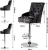 WISFOR XL Barhocker höhenverstellbar, drehbar, Barstuhl Produktbild-Vorschau 7