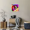 Poster - Poster ohne Rahmen - Blume Farbe Rose - 40x40 cm - Produktbild-Vorschau 6