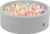 KiddyMoon Bällebad Rund 90x30cm mit 200 Bunten Bällen ∅7cm Produktbild-Vorschau 1