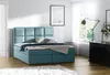 Geräumiges gepolstertes Doppelbett mit Stauraum Sivio Blau Produktbild-Vorschau 1